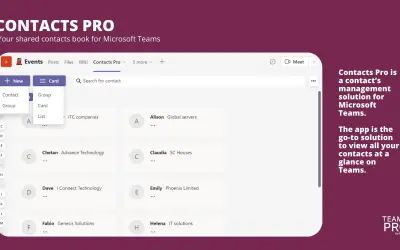 Contacts Pro — Microsoft 365 plugin