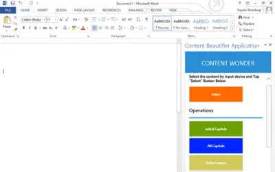 Content Beautifier Application — Microsoft 365 plugin