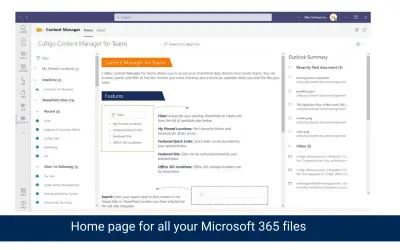 Content Manager — Microsoft 365 plugin