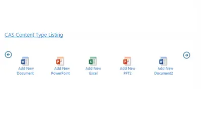 Content Type Listing - FREE — Microsoft 365 plugin