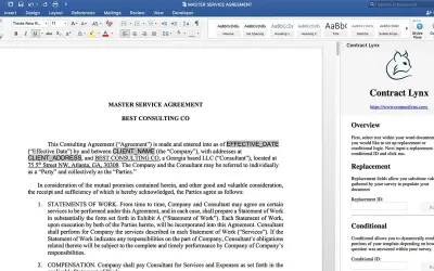 Contract Lynx — Microsoft 365 plugin