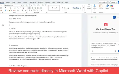 Contract Stress Test — Microsoft 365 plugin