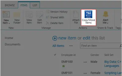 CopyMoveApp — Microsoft 365 plugin