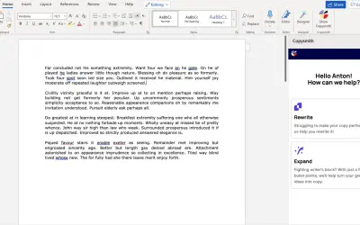 Copysmith — Microsoft 365 plugin