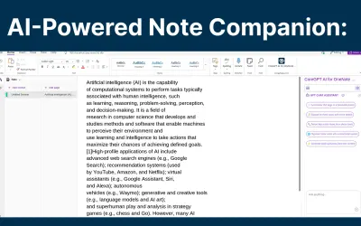 CoreGPT AI for OneNote — Microsoft 365 plugin