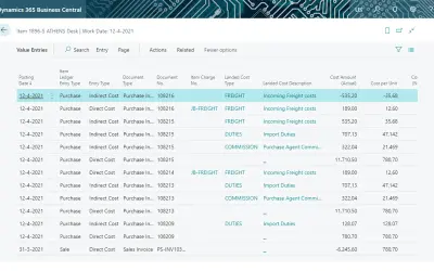 CS Landed Costs — Microsoft 365 plugin