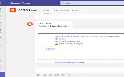 CSOD Learn — Microsoft 365 plugin