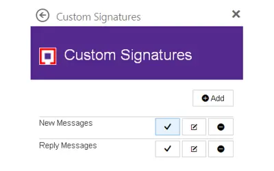Custom Signatures — Microsoft 365 plugin