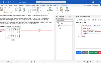 Custom XML Part Manager — Microsoft 365 plugin