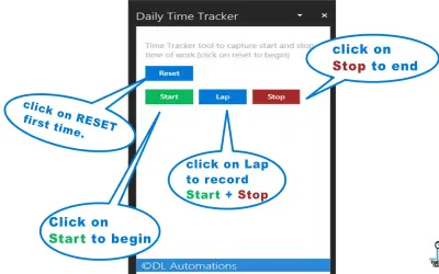 Daily Time Tracker — Microsoft 365 plugin