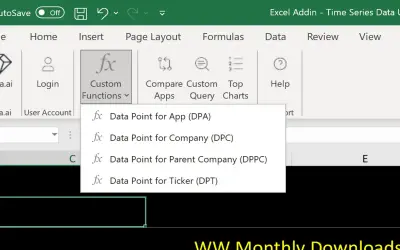 data.ai on Excel — Microsoft 365 plugin