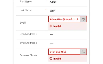 Data8 Phone Validation — Microsoft 365 plugin