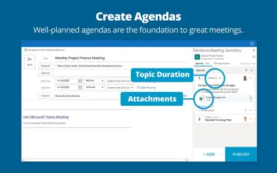 Decisions Meeting Secretary — Microsoft 365 plugin