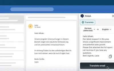 DeepL for Outlook — Microsoft 365 plugin