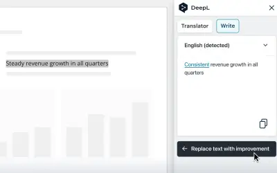 DeepL for Powerpoint — Microsoft 365 plugin