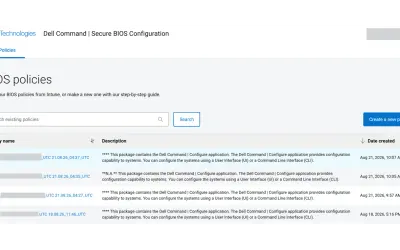Dell Command | Secure BIOS Configuration — Microsoft 365 plugin