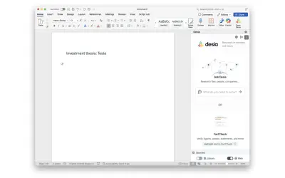 Desia — Microsoft 365 plugin