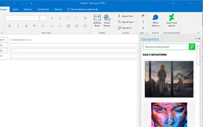 DeviantArt — Microsoft 365 plugin
