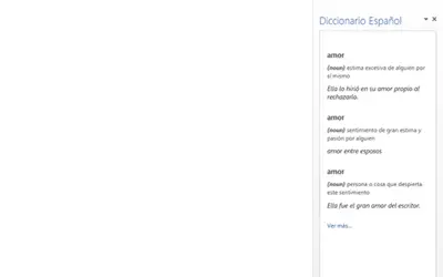 Diccionario Español — Microsoft 365 plugin