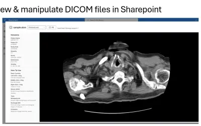 DICOM Viewer for SharePoint — Microsoft 365 plugin