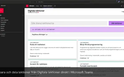 Digitala Lektioner — Microsoft 365 plugin