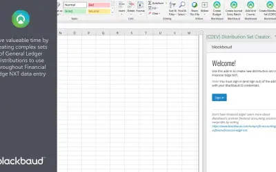 Distribution Set Creator for Financial Edge NXT — Microsoft 365 plugin