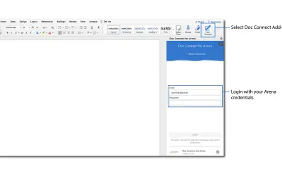 Doc Connect for Arena — Microsoft 365 plugin