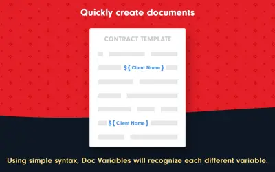 Doc Variables — Microsoft 365 plugin