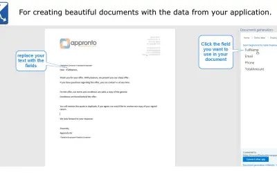 Document generation for Mendix — Microsoft 365 plugin