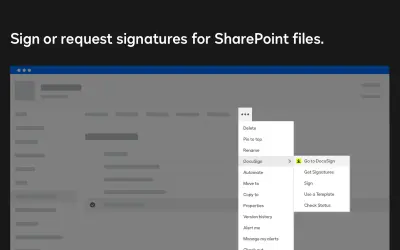Docusign for SharePoint Online — Microsoft 365 plugin