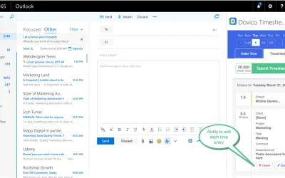 Dovico Timesheet — Microsoft 365 plugin