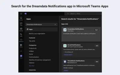 Dreamdata Notifications — Microsoft 365 plugin