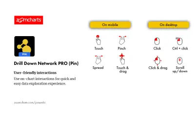 Drill Down Network PRO (Pin) by ZoomCharts — Microsoft 365 plugin