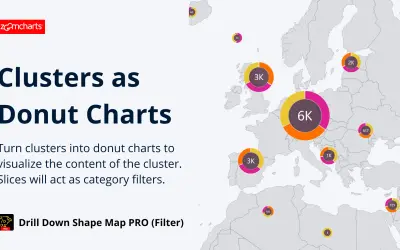 Drill Down Shape Map PRO (Filter) by ZoomCharts — Microsoft 365 plugin
