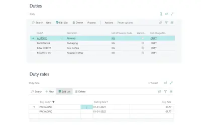 Duty Reporting - Excise Duties — Microsoft 365 plugin