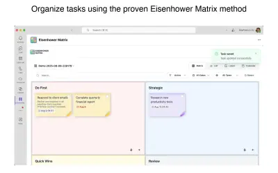 Eisenhower Matrix — Microsoft 365 plugin