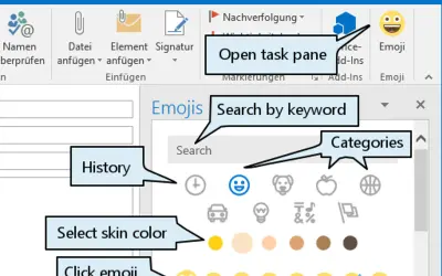 Emojis — Microsoft 365 plugin