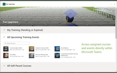 Employee Training Management — Microsoft 365 plugin