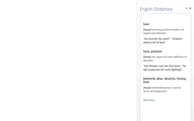 English Dictionary — Microsoft 365 plugin