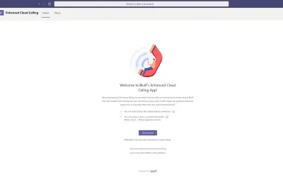 Enhanced Cloud Calling — Microsoft 365 plugin