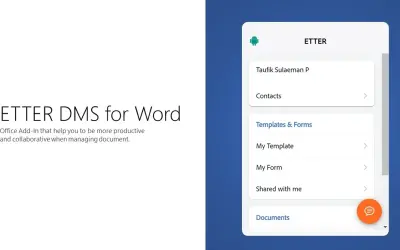 ETTER DMS for Word — Microsoft 365 plugin