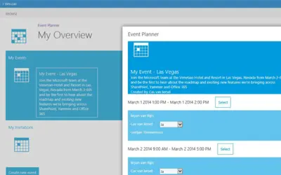 Event Planner — Microsoft 365 plugin