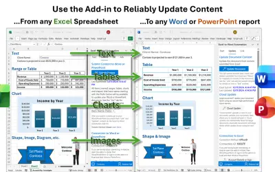 Excel-to-Word Document Automation — Microsoft 365 plugin
