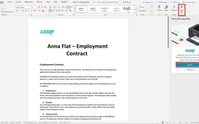 ezeep Blue Cloud Printing — Microsoft 365 plugin