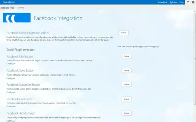 Facebook Integration — Microsoft 365 plugin