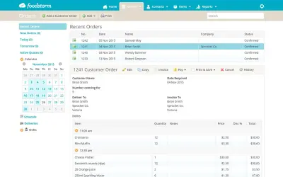 FoodStorm Catering Software — Microsoft 365 plugin