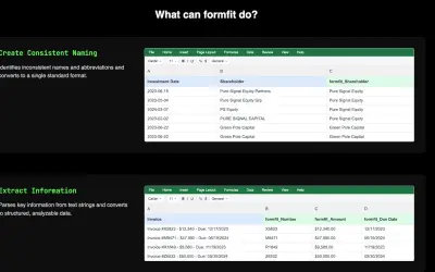 Formfit - AI Data Cleaning — Microsoft 365 plugin