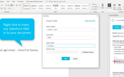 FormTitan- Salesforce composer — Microsoft 365 plugin