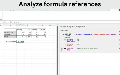 Formula Analyzer - AnalystHive — Microsoft 365 plugin