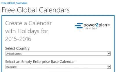 Free Global Calendars — Microsoft 365 plugin